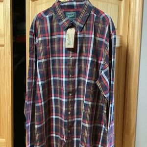 Men’s Woolrich  Button-down, long sleeve, plaid shirt